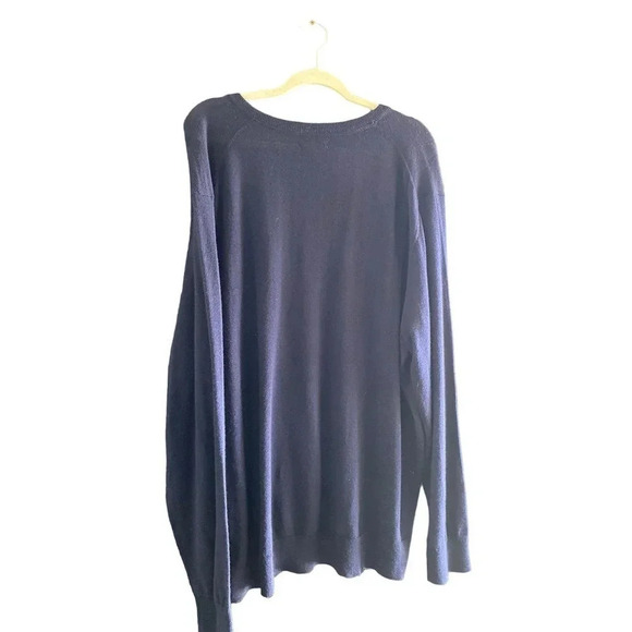Club Room Men's Navy Blue merino wool Pullover Sweater Size XXL - Picture 5 of 5